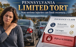 A woman injured in a non-serious motor vehicle accident, barred by limited tort from seeking money for pain and suffering