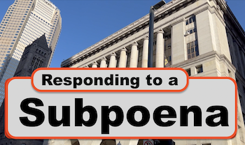 How to Respond to a Subpoena in Western PA