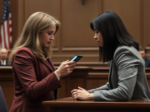 A legal representative connecting with a juror on Linkedin 