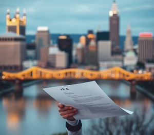 A person holding a legal complaint to be filed in the right venue in PA