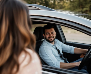 Man sitting in a car, injured, wife standing outside, having a claim for loss of consortium, though not injured