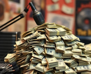 A pile of money expected from the sale of a radio station, which never happened, resulting in a confessed judgment 