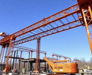 Steel beams in place giving rise to a surety dispute in PA 